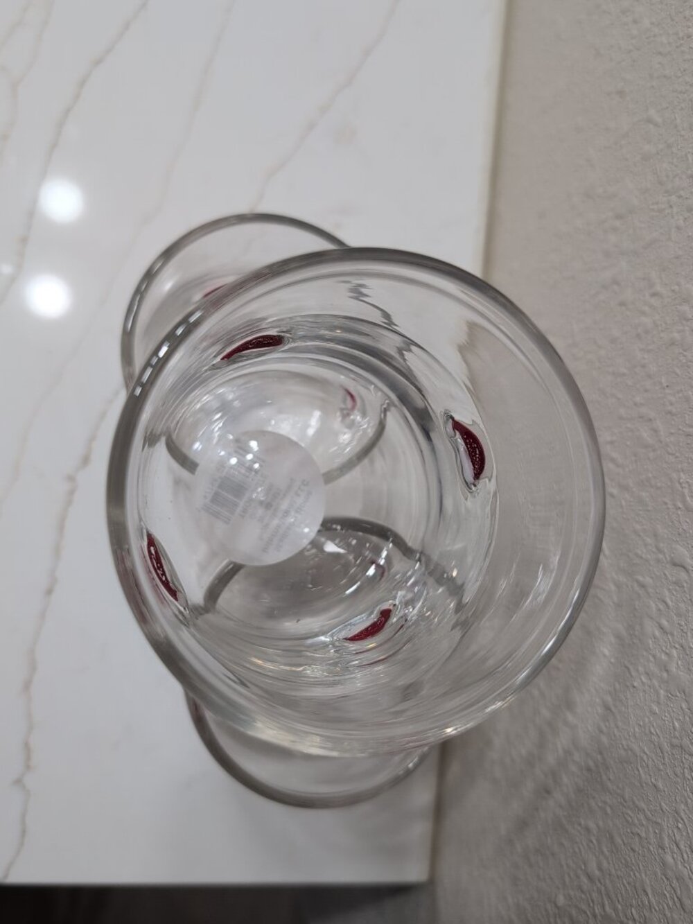 Madison Home International Low Ball Tumbler Drinking Glass W Santa Hat Design - Picture 4 of 5